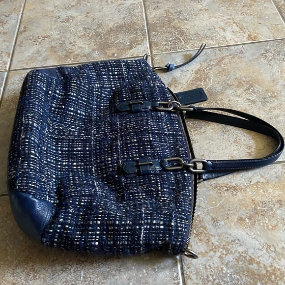Coach Chelsea Emerson tweed satchel - Picture 5 of 9